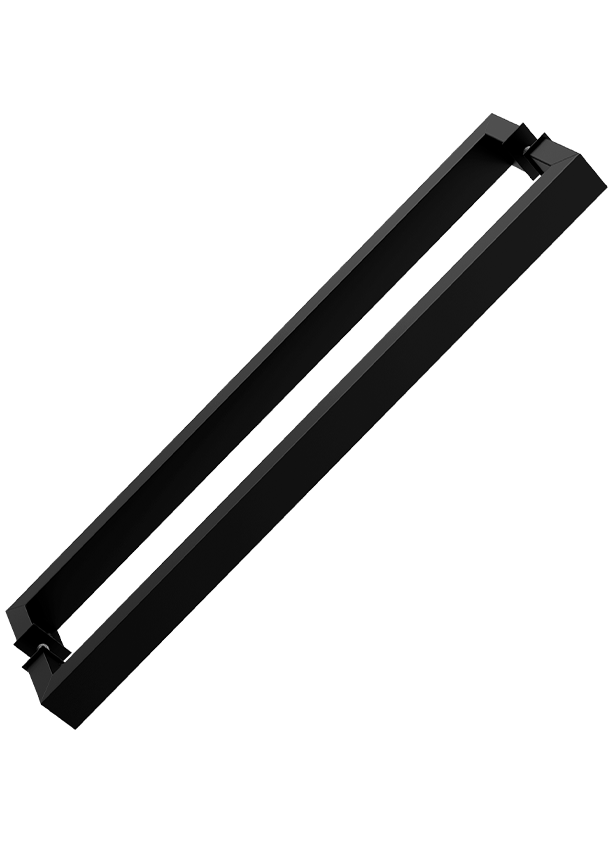 PUXADOR STAM BLACK FOSCO CHATO 304 60 / 80CM